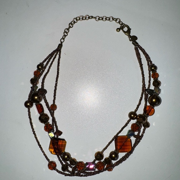 Beaded Bronze Necklace - Picture 3 of 6